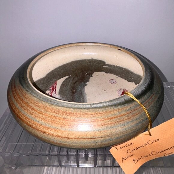 Tierra Firme Ceramica Gres Barbara Crummenauer 7.5" Pottery Bowl Santiago Chile - Picture 2 of 16
